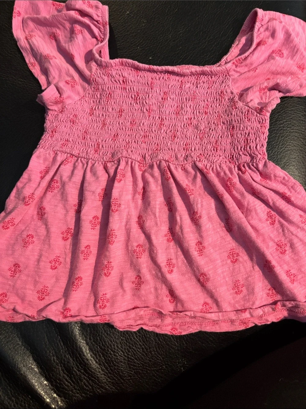 Old Navy Pink Smocked Top